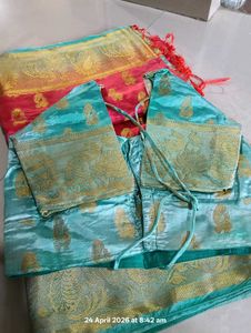 Beautiful Pink &amp; Gold Saree