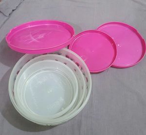 Set of 3 Round Storage Containers