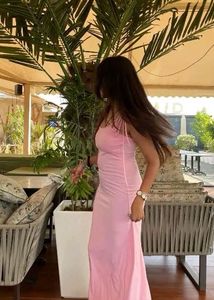 Elegant Pink Maxi Dress