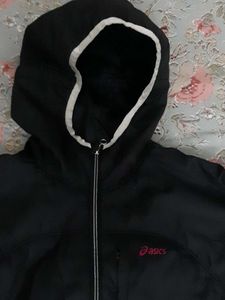 Asics Black Hooded Jacket