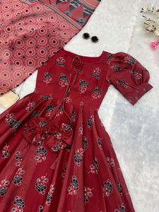 Super Comfortable Soft Cotton Gown with 8mtr Flair