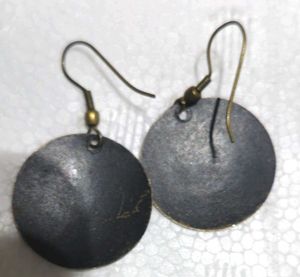 Bohemian Black Stone Chandelier Earrings with free