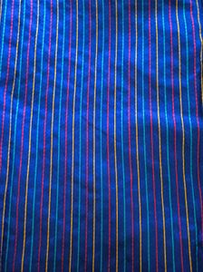 Striped Blue Ethnic Fabric
