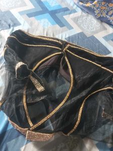 Elegant Black Velvet Blouse