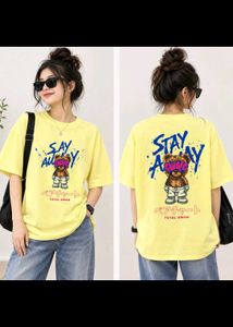 fresh branded oversized tshirt Yellow