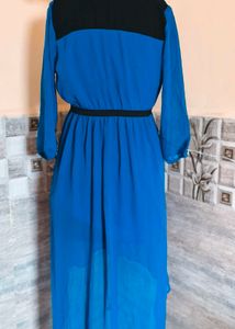 Blue Midi Trendy Dress