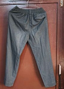 Classic Grey Pleated Trousers
