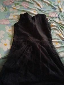 Elevate Women A-line Black Knee Length Dress