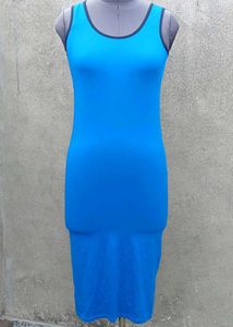 Blue Tank Bodycon Dress