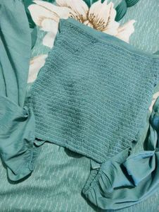 Smoked back Crop Top
