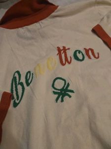 Benetton- Polo Tshirt- Small Size