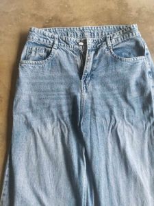 light blue faded jean