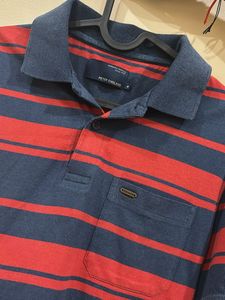 Peter England Striped Polo T-Shirt