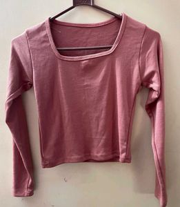 Pink Long Sleeve Top