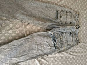 Acid Wash Wide Leg Jeans