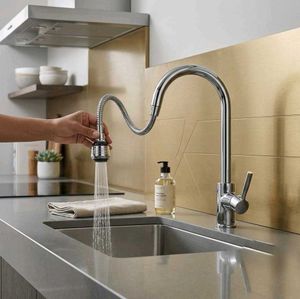 Modern Pull-Down Kitchen Faucet 360°