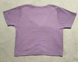 Lavender Crop Top