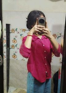 Chic Pink Button-Up Shirt