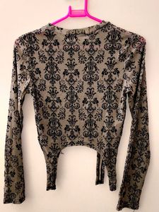 Unique Pattern Long Sleeve Top