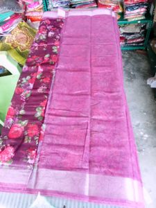 Beautiful Floral Print Saree