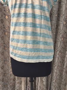 Striped V-Neck T-Shirt