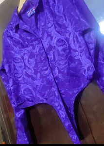 Purple 🟣 Party Wear Crop Top 36 Bust