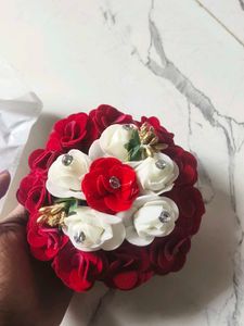 Elegant Floral Hair Bun Accessory