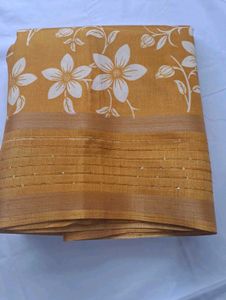 New Elegant Floral Printed Saree wit