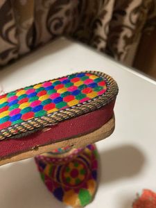 Colorful Embroidered Mojari Shoes