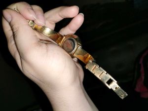 fitron Blue &amp; Gold Women's Watch