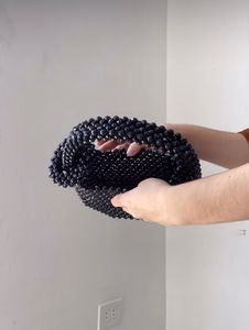 Black Beaded Bag