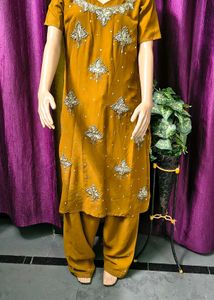 Dress Nawratri Offer Shirt Shalwar Dupatta Zardozi