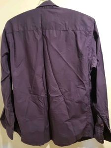 zara man Purple Button-Up Shirt (S 38)