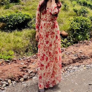 Floral Print Maxi Dress