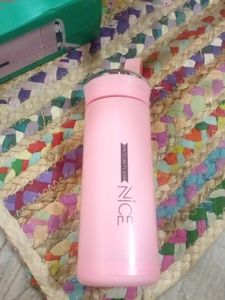 Nice flask Glass Water Bottle 400 ml Pack of 1