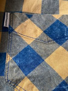 Hoffman Retro Blue &amp; Yellow Checkered Shirt