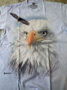 The Mountain Bald Eagle Graphic Light Tie-Dye Tee