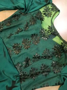 Elegant Green Ethnic Gown