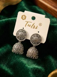 COMBO OF 6- Tulsi Silver Jhumka Earrings