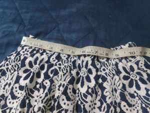 Navy blue lace skirt for 10 year old