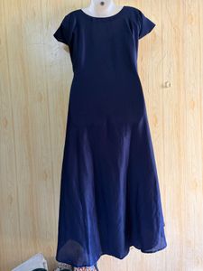 Designer Navy Blue Maxi Dress