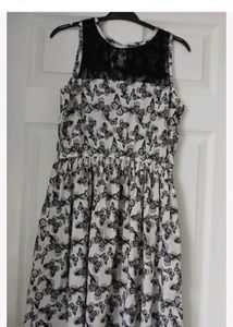 Chic Butterfly Print Dress
