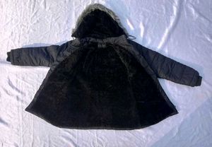 Quilted Winter Coat with fur Hood