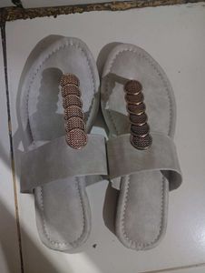 Stylish Grey Flat Sandals