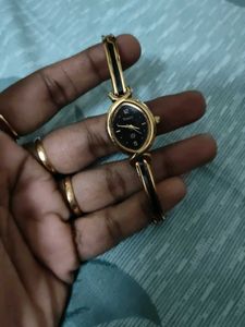 Timex Women's Gold & Black Watch