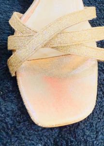 Metro Gold Strappy Heels