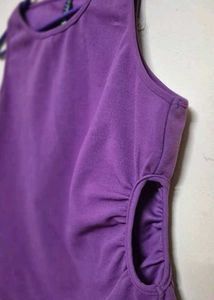 Purple Side Cut-Out Tank Top 💜