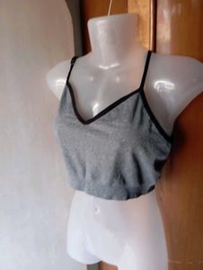 Gray Sports Bra