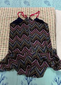 Boho Print Halter Neck Dress