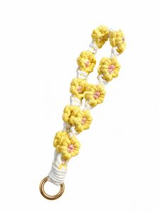Cute Flower Phone Charm Chrochet